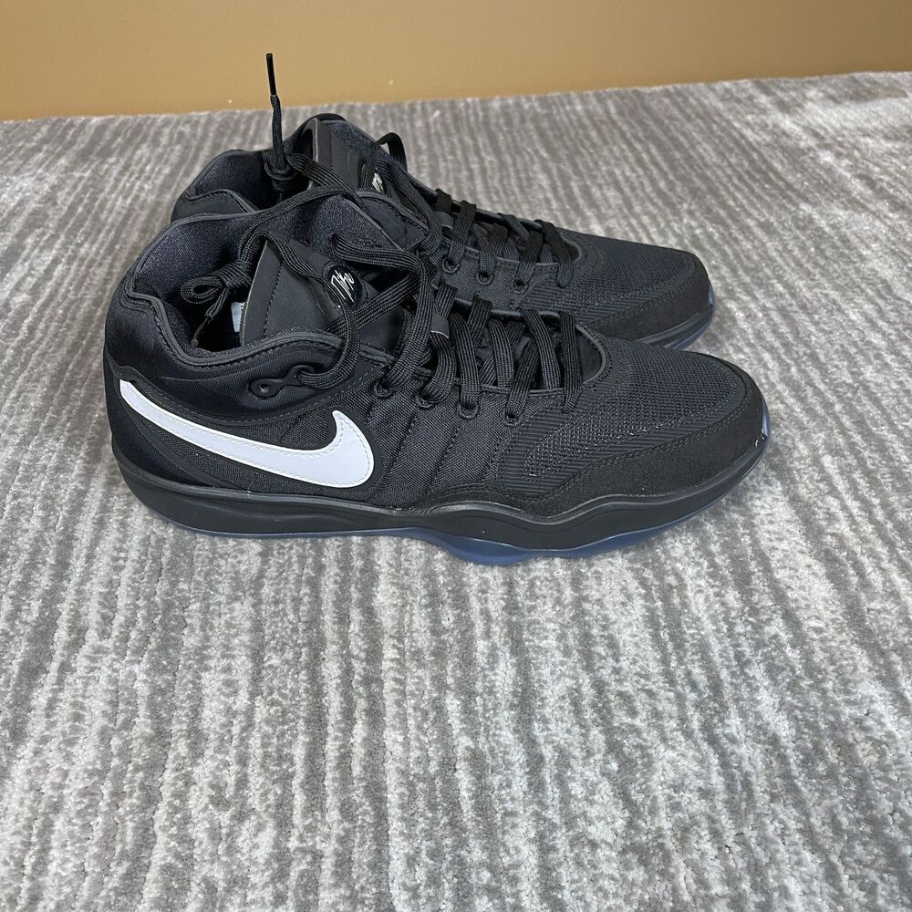 Nike Air Zoom GT Hustle 2 Mens 10.5 Black Mesh Mid Top Sneakers Basketball
